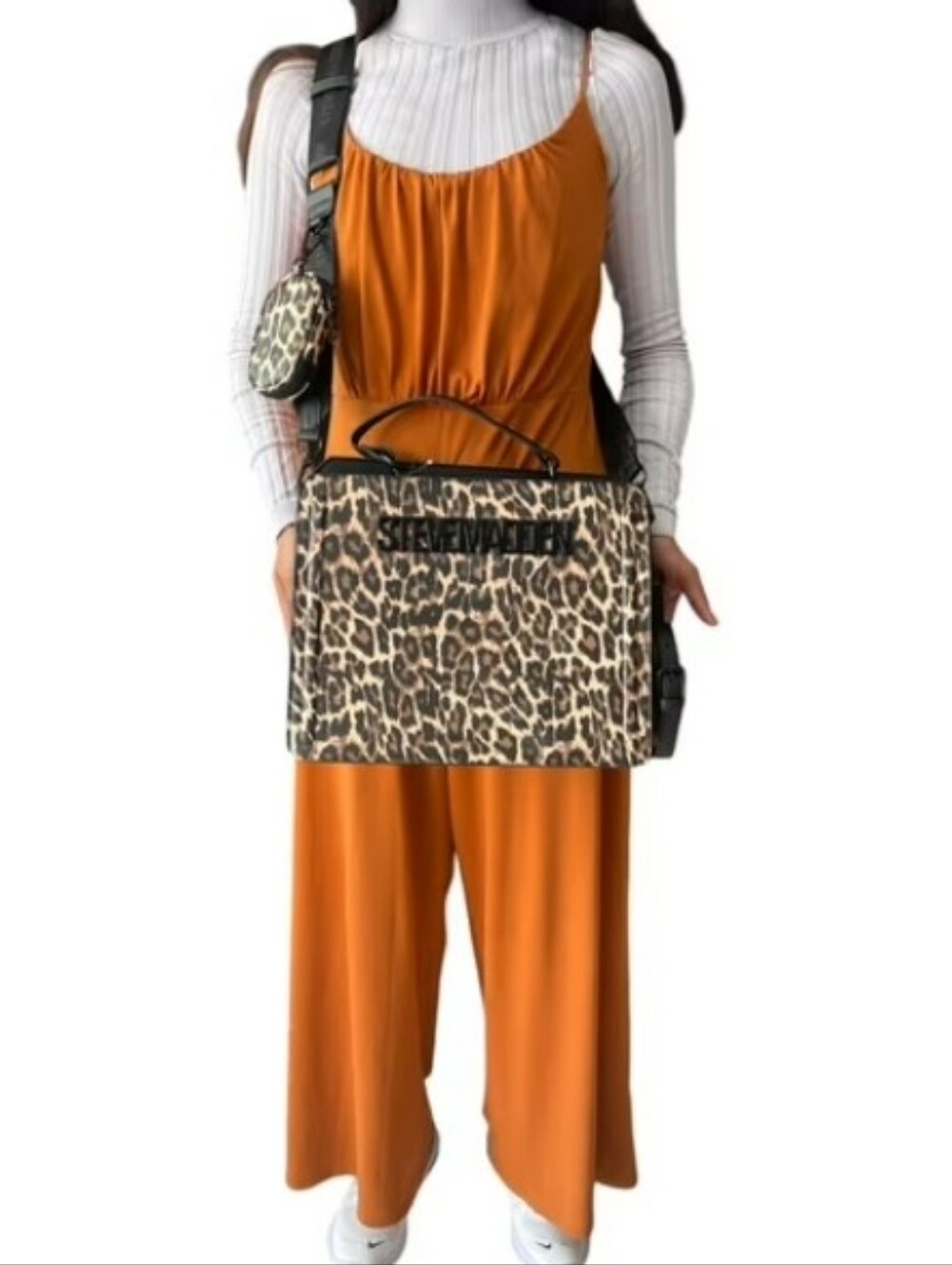 🆕️👜Steve Madden XL Bevelyn Leopard Satchel
